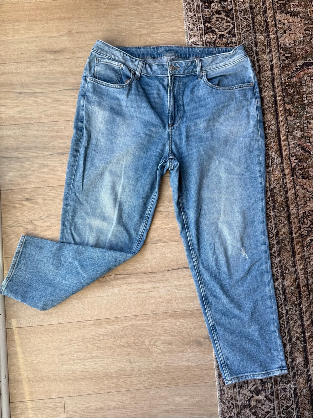 Chico’s boyfriend ankle jeans